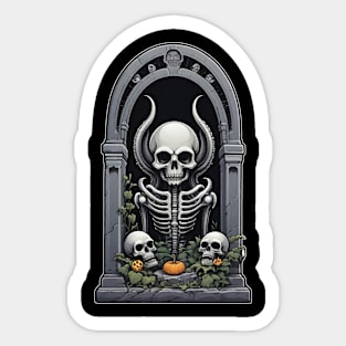 Gravestone Design 1 Sticker